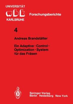 Paperback Ein Adaptive - Control - Optimization - System Für Das Fräsen [German] Book