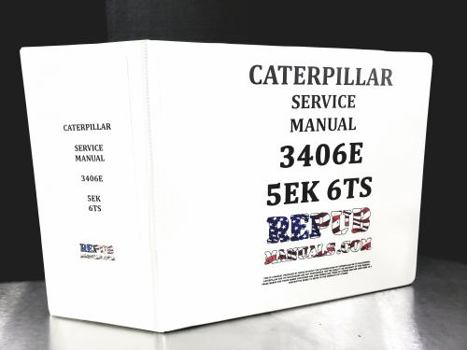 Ring-bound Caterpillar 3406e Service Shop Manual 5ek 6ts Cat Book