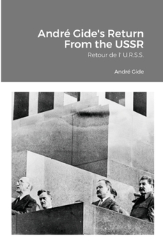 Paperback André Gide's Return From the USSR: Retour de l' U.R.S.S. Book