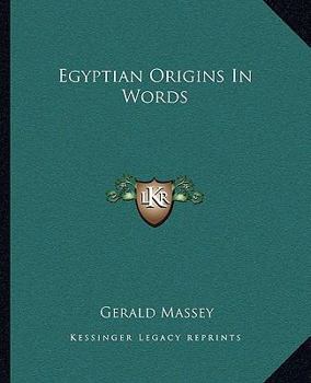 Paperback Egyptian Origins In Words Book