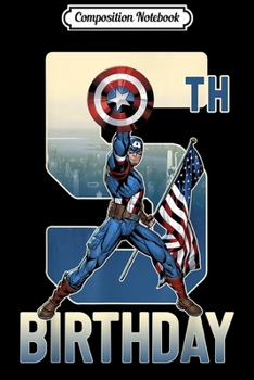 Composition Notebook: Marvel Captain America 5th Birthday Graphic  Journal/Notebook Blank Lined Ruled 6x9 100 Pages