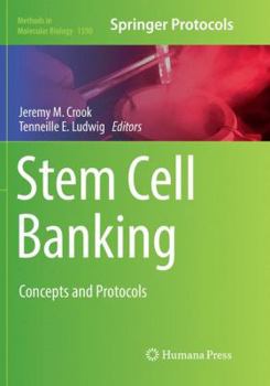 Paperback Stem Cell Banking: Concepts and Protocols Book