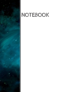Paperback Notebook: Space, galaxy, universe wrap around design notebook: 90 blank pages Book