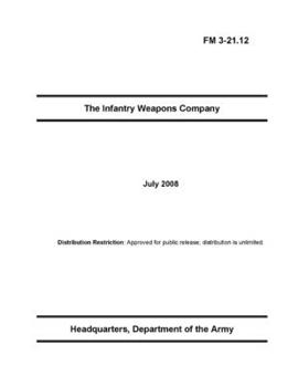 Paperback FM 3-21.12 The Infantry Weapons Company Book