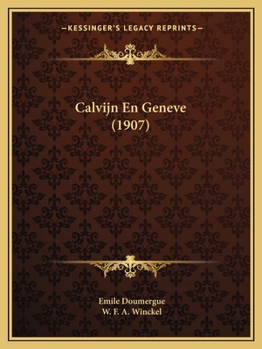 Paperback Calvijn En Geneve (1907) [Dutch] Book