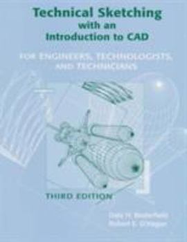 Paperback Technical Sketching with an Introduction to CAD: For Engineers, Technologists and Technicians Book