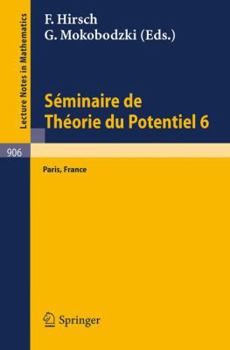 Paperback Séminaire de Théorie Du Potentiel, Paris, No. 6 [French] Book
