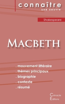 Paperback Fiche de lecture Macbeth de Shakespeare (Analyse littéraire de référence et résumé complet) [French] Book