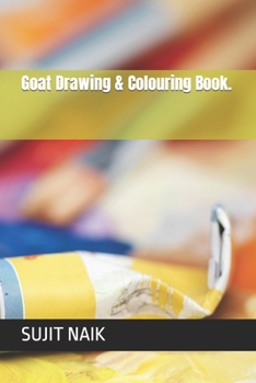 Paperback Goat Drawing & Colouring Book. Book