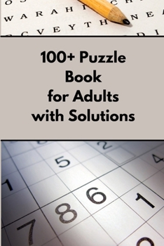 Paperback 100+ Puzzle Book for Adults with Solutions Book