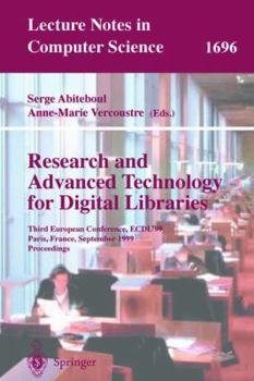 Paperback Research and Advanced Technology for Digital Libraries: Third European Conference, Ecdl'99, Paris, France, September 22-24, 1999, Proceedings Book