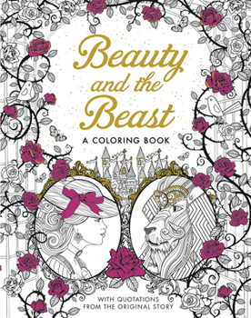 Paperback Beauty and the Beast: A Coloring Book