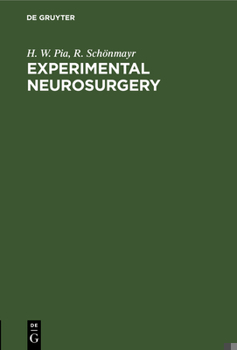 Hardcover Experimental Neurosurgery Book