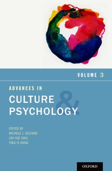 Hardcover Advances in Culture and Psychology: Volume 3 Book