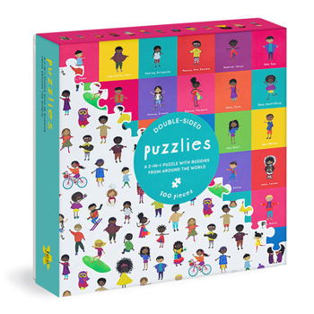 Hardcover Puzzlies: 100-Piece, Double-Sided Jigsaw Puzzle Book