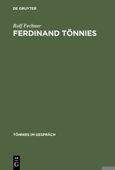 Hardcover Ferdinand Tönnies: Werkverzeichnis [German] Book