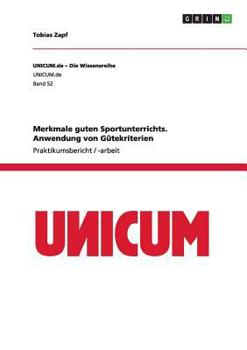 Paperback Merkmale guten Sportunterrichts. Anwendung von Gütekriterien [German] Book