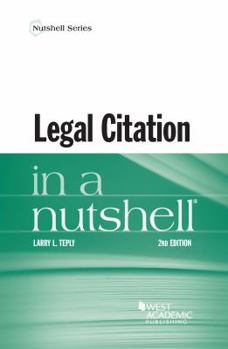 Paperback Legal Citation in a Nutshell (Nutshells) Book