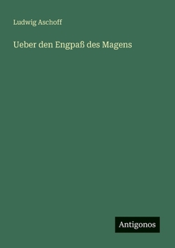 Paperback Ueber den Engpaß des Magens [German] Book