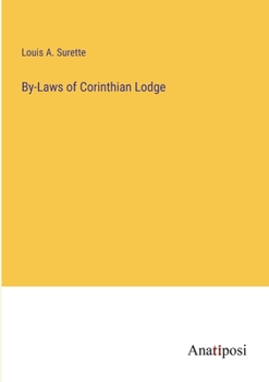 Paperback By-Laws of Corinthian Lodge Book
