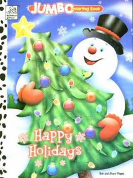 Paperback Happy Holidays Jumbo Book to Color Book