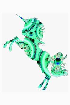 Paperback Green Gem Unicorn: Blood Sugar Tracker Book