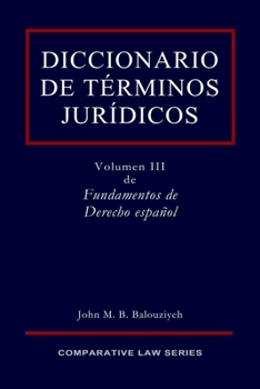 Paperback Diccionario de Términos Jurídicos [Spanish] Book