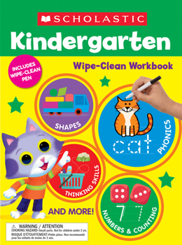 Paperback Kindergarten Wipe-Clean Workbook Book