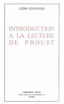 Paperback Introduction a la Lecture de Proust [French] Book