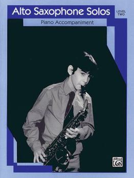 Paperback Alto Saxophone Solos: Level II Piano Acc. Book
