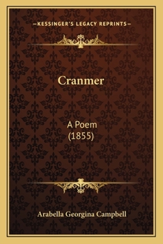 Paperback Cranmer: A Poem (1855) Book