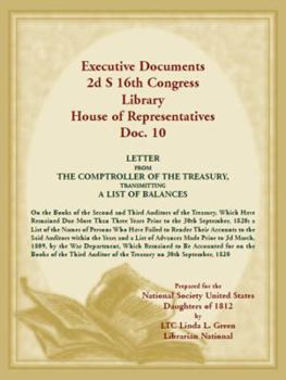 Paperback Executive Documents 2d S 16th Congress Library House of Representatives, Doc. 10 Book