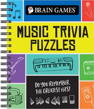 Spiral-bound Brain Games Trivia - Music Trivia Book