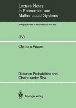 Paperback Distorted Probabilities and Choice Under Risk Book