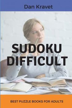 Paperback Sudoku Difficult: Best Puzzle Books For Adults Book