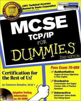 Paperback MCSE TCP/IP for Dummies [With CDROM] Book