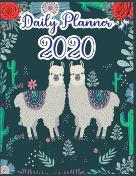 Paperback Daily Planner 2020: Daily Planner 2020 For LLAMA Lovers - daily planner with to do list for organization - daily planner with hourly sched Book