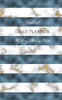 Paperback Undated Daily Planner - My Day, Meals & Notes Book