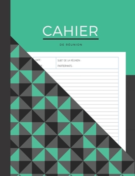 Paperback Cahier de r?union: optimis? pour une prise de note efficace en r?union [French] Book