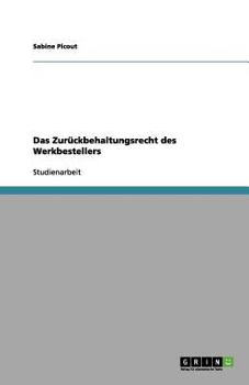 Paperback Das Zurückbehaltungsrecht des Werkbestellers [German] Book