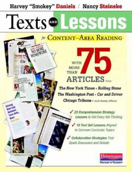 Paperback Texts and Lessons for Content-Area Reading: With More Than 75 Articles from the New York Times, Rolling Stone, the Washingto N Post, Car and Driv Book