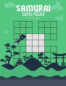 Paperback samurai sudoku puzzle books for adults: 500 easy /medium /Hard Puzzles Overlapping Into 100 Samurai Style Puzzle Book With Solutions Entertaining Game Book