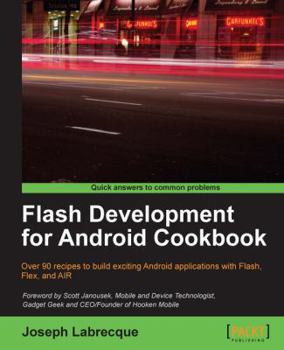 Paperback Flash Development for Android Cookbook Book