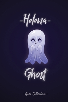 ghost notebook "Helena": 4/6 of ghost collection notebook, (6*9 in) with 120 lined white pages.