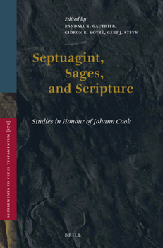 Hardcover Septuagint, Sages, and Scripture Book