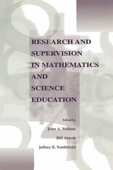 Paperback Research and Supervision in Mathematics and Science Education Book