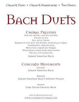 Paperback Bach Duets: Organ & Piano - Organ & Harpsichord - 2 Pianos Book