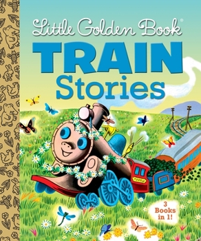Hardcover Little Golden Book Train Stories Book