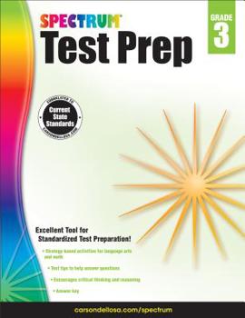 Paperback Spectrum Test Prep, Grade 3 Book