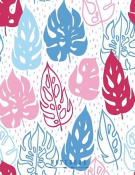 Paperback Notebook: Leaf cover and Dot Graph Line Sketch pages, Extra large (8.5 x 11) inches, 110 pages, White paper, Sketch, Draw and Pa Book